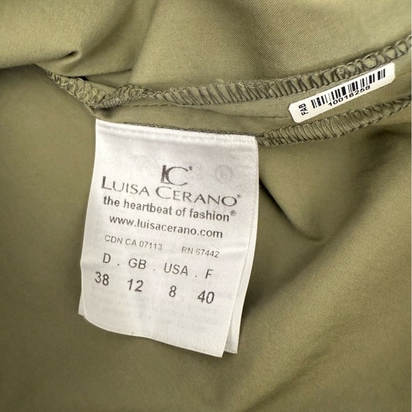 LUISA CERANO Button-Up Shirt Dress size US 8 - Picture 10 of 15